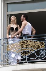VANESSA AXENTE at Martinez Hotel Balcony in Cannes 05/23/2017