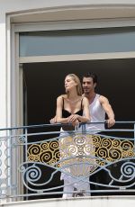 VANESSA AXENTE at Martinez Hotel Balcony in Cannes 05/23/2017