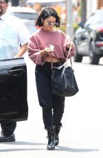 VANESSA HUDGENS Arrives at a Skincare in Beverly Hills 05/17/2017