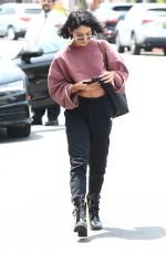 VANESSA HUDGENS Arrives at a Skincare in Beverly Hills 05/17/2017