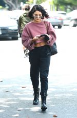 VANESSA HUDGENS Arrives at a Skincare in Beverly Hills 05/17/2017
