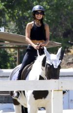 VANESSA HUDGENS at Horseback Riding at a Ranch in Pasadena 05/02/2017