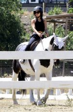 VANESSA HUDGENS at Horseback Riding at a Ranch in Pasadena 05/02/2017