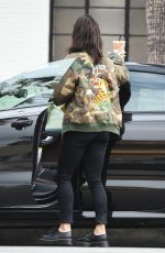 VANESSA HUDGENS in Camouflage Jacket Out for Coffee in Los Angeles 05/06/2017