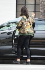 VANESSA HUDGENS in Camouflage Jacket Out for Coffee in Los Angeles 05/06/2017