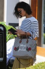 VANESSA HUDGENS Leaves Nine One Zero Salon in Los Angeles 05/16/2017