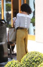 VANESSA HUDGENS Leaves Nine One Zero Salon in Los Angeles 05/16/2017