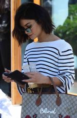 VANESSA HUDGENS Leaves Nine One Zero Salon in Los Angeles 05/16/2017