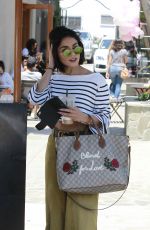 VANESSA HUDGENS Leaves Nine One Zero Salon in Los Angeles 05/16/2017