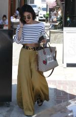 VANESSA HUDGENS Leaves Nine One Zero Salon in Los Angeles 05/16/2017