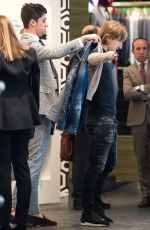 VANJA BOSNIC and Luka Modric Out Shopping in Madrid 04/30/2017