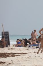 VICTORIA JUSTICE and MADISON REED in Swimsuits at a Beach in Cancun 05/29/2017