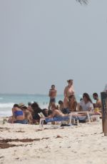VICTORIA JUSTICE and MADISON REED in Swimsuits at a Beach in Cancun 05/29/2017