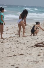VICTORIA JUSTICE and MADISON REED in Swimsuits at a Beach in Cancun 05/29/2017