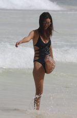 VICTORIA JUSTICE in Swimsuit on the Beach in Cancun 05/29/2017