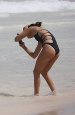 VICTORIA JUSTICE in Swimsuit on the Beach in Cancun 05/29/2017