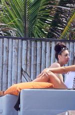VICTORIA JUSTICE in Swimsuit on Vacation in Cancun 05/29/2017