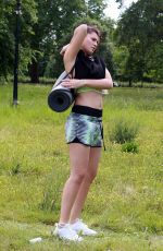 VIVIANA ROSS Working Out at a Park in London 05/28/2017