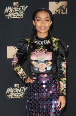 YARA SHAHIDI at 2017 MTV Movie & TV Awards in Los Angeles 05/07/2017