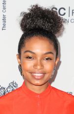 YARA SHAHIDI at Wearable Art Gala at California African American Museum in Los Angeles 04/29/2017