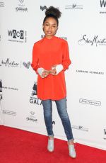 YARA SHAHIDI at Wearable Art Gala at California African American Museum in Los Angeles 04/29/2017
