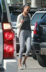 ZOE SALDANA and Marco Perego Out Shopping in Los Angeles 05/12/2017