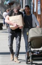 ZOE SALDANA and Marco Perego Out Shopping in Los Angeles 05/12/2017