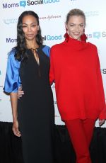 ZOE SALDANA at 5th Annual Moms + Socialgood Event in New York 05/04/2017