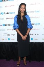 ZOE SALDANA at 5th Annual Moms + Socialgood Event in New York 05/04/2017