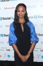 ZOE SALDANA at 5th Annual Moms + Socialgood Event in New York 05/04/2017