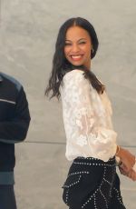 ZOE SALDANA Out and About in New York 05/03/2017