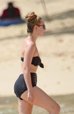 ZOE SALMON in Bikini on the Beach in Barbados 05/25/2017