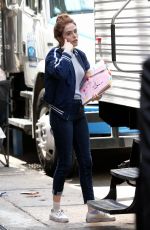 ZOEY DEUTCH on the Set of Set It Up in New York 05/16/2017