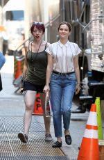 ZOEY DEUTCH on the Set of Set It Up in New York 05/17/2017