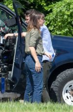ABBY MILLER on the Set of The Sinner in New York 06/20/2017