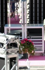 ADRIANA LIMA on the Set of American Beauty Star in Los Angeles 06/21/2017