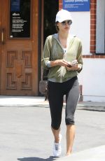 ALESSANDRA AMBROSIO at a Nail Salon in Brentwood 06/20/207