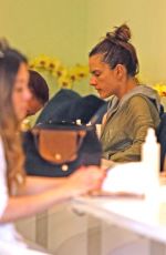 ALESSANDRA AMBROSIO at a Nail Salon in Brentwood 06/20/207