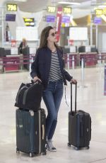 ALESSANDRA AMBROSIO at Airport in Madrid 06/03/2017