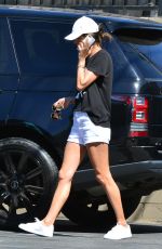 ALESSANDRA AMBROSIO in Shorts Out in Santa Monica 06/15/2017