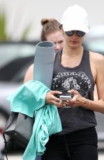 ALESSANDRA AMBROSIO Leaves Yoga Class in Santa Monica 06/19/2017