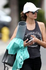 ALESSANDRA AMBROSIO Leaves Yoga Class in Santa Monica 06/19/2017
