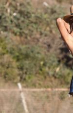ALESSANDRA AMBROSIO on the Set of a Photoshoot for Ale by Alessandra Collection 06/19/2017