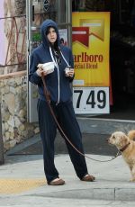 ALEXANDRA DADDARIO Out with Her Dog in Los Angeles 06/09/2017