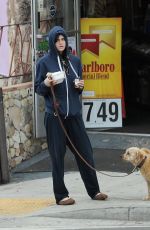 ALEXANDRA DADDARIO Out with Her Dog in Los Angeles 06/09/2017