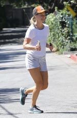 ALI LARTER Out for Jogging in Pacific Palisades 06/16/2017