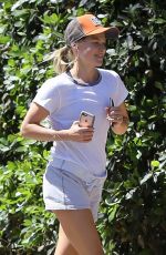 ALI LARTER Out for Jogging in Pacific Palisades 06/16/2017