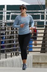 ALI LARTER Out Jogging in Santa Monica 06/19/2017