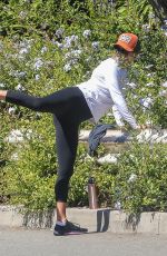 ALI LARTER Working Out in Santa Monica 06/14/2017