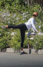 ALI LARTER Working Out in Santa Monica 06/14/2017